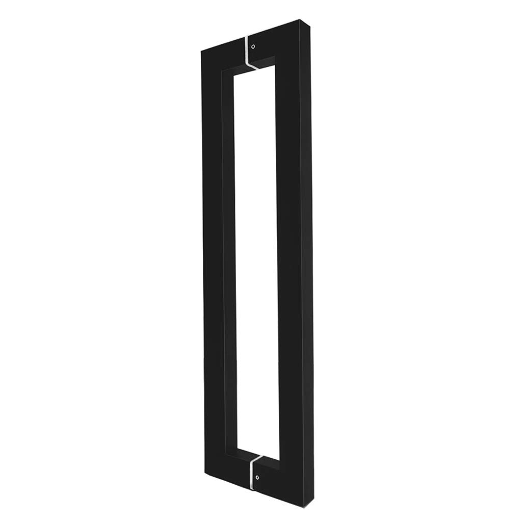 Door Handle Barn Door Sliding Door Handle Black Heavy Duty Stainless Steel Square Tube Commercial Push-Pull Door Handle/Glass Door Handle/Barn Door Pull Handle - 6 Length,One Color-Length 1200mm