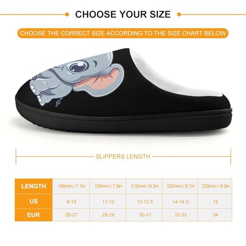 Cute Elephant Cute Cotton Slippers Anti-slip House Shoes Funny Slipper Indoor Outdoor2