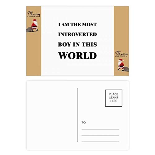 Cartes postales I am the Introverted Boy pour messages personnels