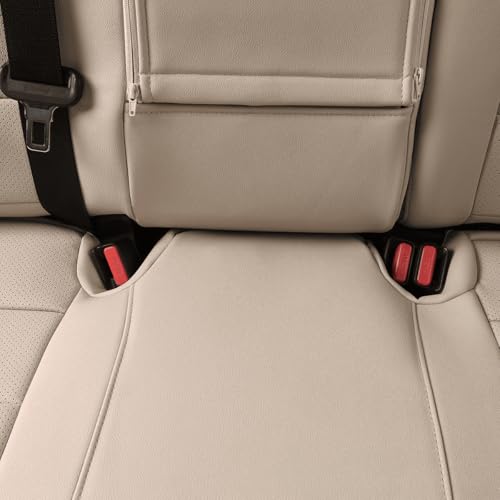 Image of EKR Rav4 Seat Covers Custom Fit for Toyota Rav4 LE(NOT for Hybrid) 2013 2014 2015 2016 2017 2018,Leather Car Seat Cover for Trucks SUV Full Set,Faux Leather(Beige)