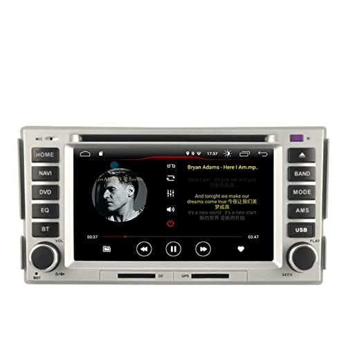 ZAPYVET Reproductor de DVD for Coche con Android 11.0, 2 DIN, DSP, Carplay, WiFi, Radio Multimedia, GPS, estéreo, Compatible con Hyundai, Santa FE 2007-2011, Elantra 2000-2006 Sistema Multimedia para