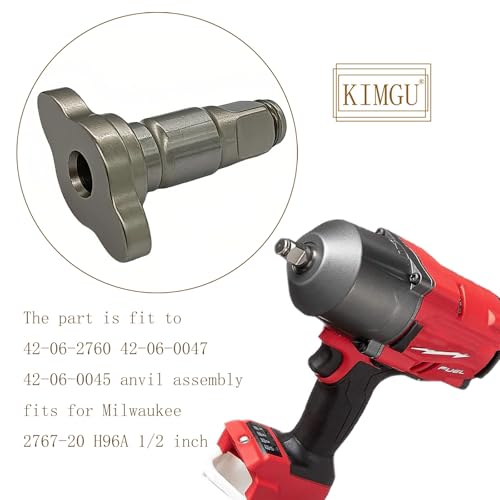 KIMGU Conjunto de bigorna quadrada 42-06-2760 1/5.1 cm para Milwaukee 42-06-0047 2767-20 2766-20 H96