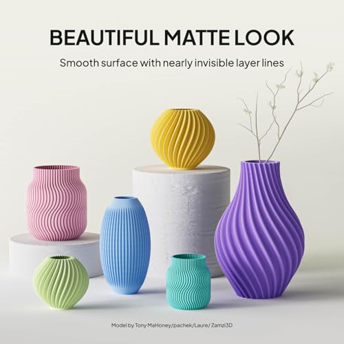 Image of ELEGOO Matte PLA Refill Filament Bundle 1.75mm 4KG, 3D Printer Filament No Spool 3D Printing PLA for Reusable Spool Refilling Sunshine Yellow /Ice Blue /Sakura Pink /Lavender Purple