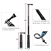 Trehapuva 28” Extension Selfie Stick Compact Handle Grip Adjustable Pole Waterproof Monopod Accessories Compatible with GoPro Hero 13 12 11 10 9 8 7 6 Insta360 AKASO DJI Osmo Action Camera and More