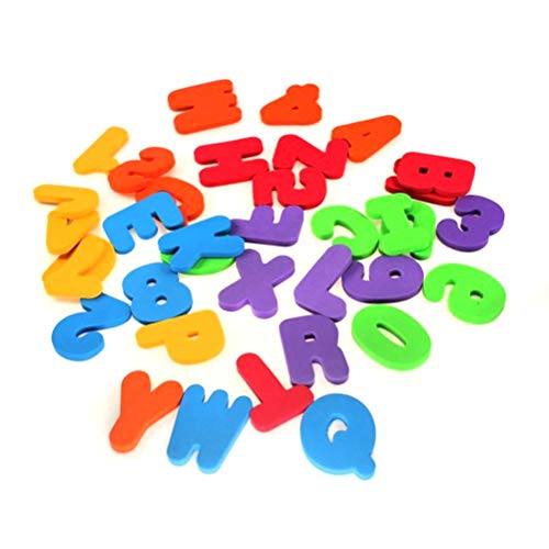 wongbey Bad Letters Numbers Foam 36-delig Alfabet Baby Bad Speelgoed, Water Drijvende Alfanumerieke Letters Puzzel… - Image 8