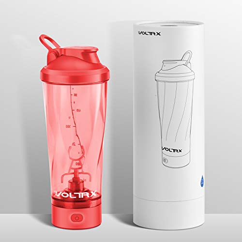 Image of VOLTRX Premium Electric Protein Shaker Bottle, Made with Tritan - BPA Free - 24 oz Vortex Portable Mixer Cup /USB Rechargeable Shaker Cups for Protein Shakes