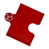 Generisch MTG Planeswalker Halterung & Spindown Würfel Set – Premium Kartenhalter mit Counter – Individuelle Farbwahl – Perfekt für Commander & Modern (Rot)