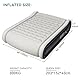 YITAHOME 2x1,5m Deluxe Luftmatratze Selbstaufblasend 2 Personen, Luftbett mit Integriertem Kissen & Eingebauter Elektrischer Pumpe, Aufblasbare Bett mit Tasche für Gäste Heimgebrauch, Grau & Schwarz
