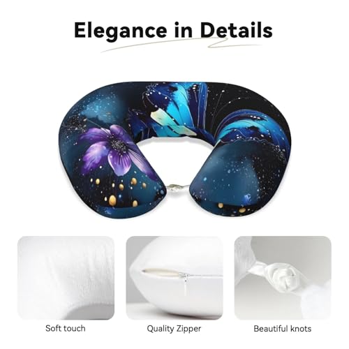 Almohada Espuma viscoelástica U para viaje cómoda miniatura 2