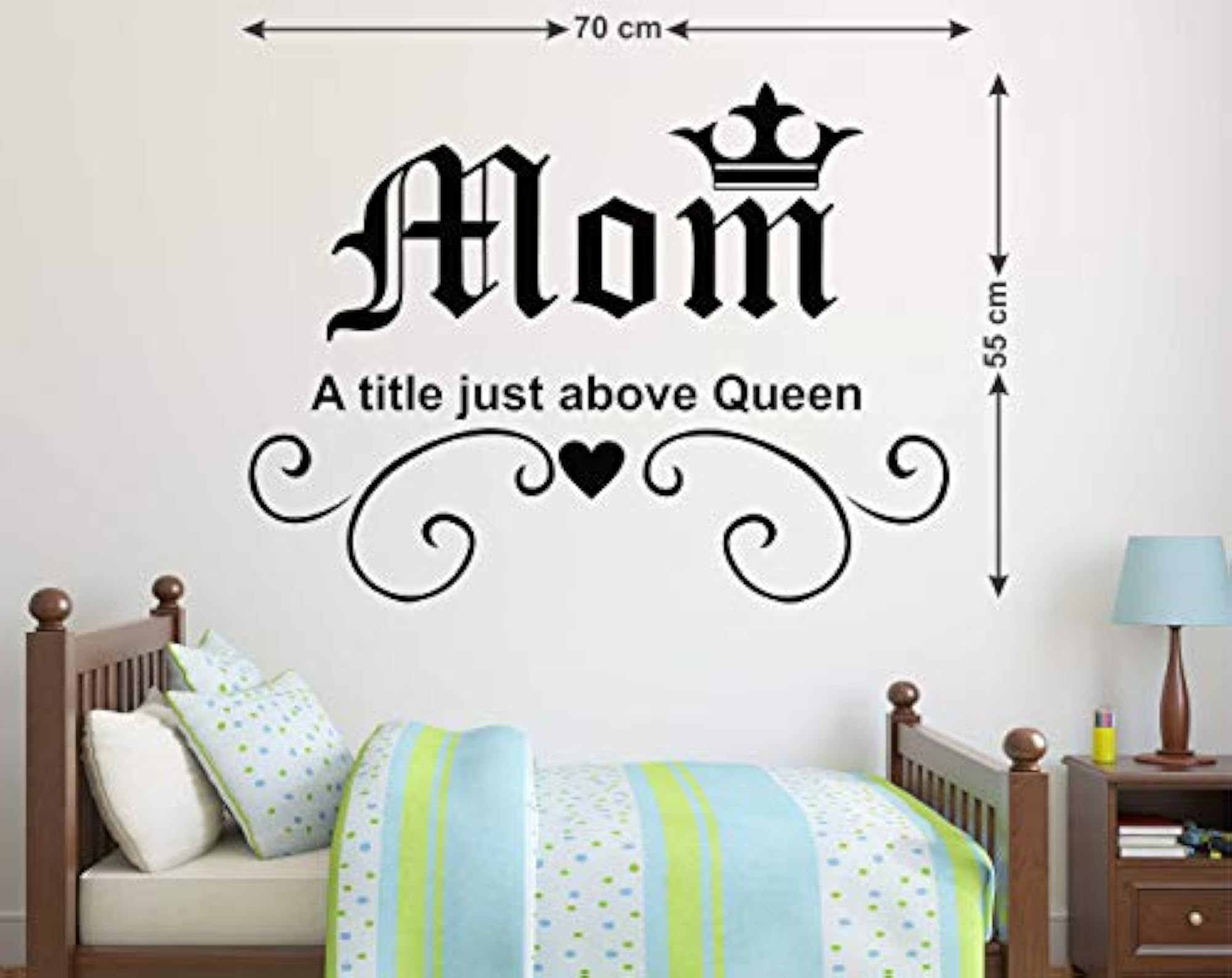 JUST Above Queen MOM Wall Sticker for Decoration