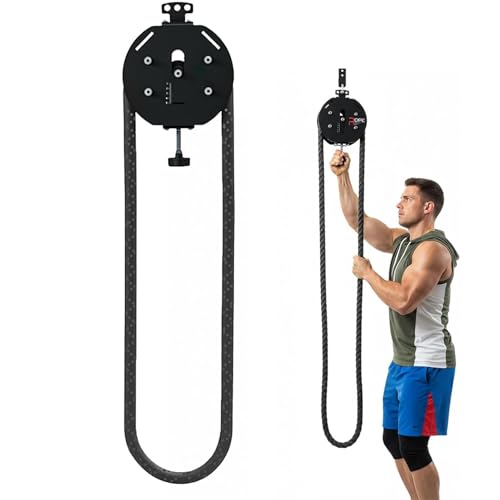 Endless Rope Trainer - Máquina de resistencia ajustable para ejercicios de agarre, espalda, brazos y coordinación corporal | Cuerda de nailon duradera para un entrenamiento de fuerza definitivo