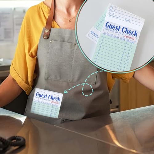 Bloc-notes serveur 8,9x17,1 cm pour fluidifier le service de vos 20 carnets de commandes