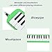 37 Keys Melodica, Abs Portable Air Piano Keyboard Wind Musical Instrument with Carrying Bag for Beginner Professional Training (Green)