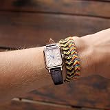 BISONSTRAP Skórzane paski do zegarka, miękkie paski zastępcze z polerowaną klamrą, 12 mm, 14 mm, 16 mm, 18 mm, 19 mm, 20 mm, Brązowy ze złotą klamrą, 10mm, pasek