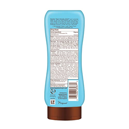 Hawaiian Tropic Everyday Active Lotion Sunscreen Spf 30, 8Oz | Hawaiian Tropic Sunscreen Spf 30, Sunblock, Broad Spectrum Sunscreen, Oxybenzone Free Sunscreen, Water Resistant Sunscreen Spf 30, 8Oz #TOP1