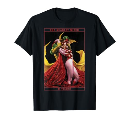 T-shirt Marvel Scarlet Witch coton respirant anti-déformation avec Vision