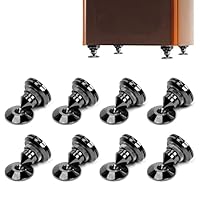 8 Stück Schwarz Lautsprecher Spikes, Shock Absorber, Anti-Vibrations Lautsprecherständer für HiFi-Geräte und Lautsprecher