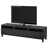 ikea besta weiss braun Tiefe: 40 cm IKEA BESTA - TV-Bank mit Schubladen Lappviken schwarz-braun