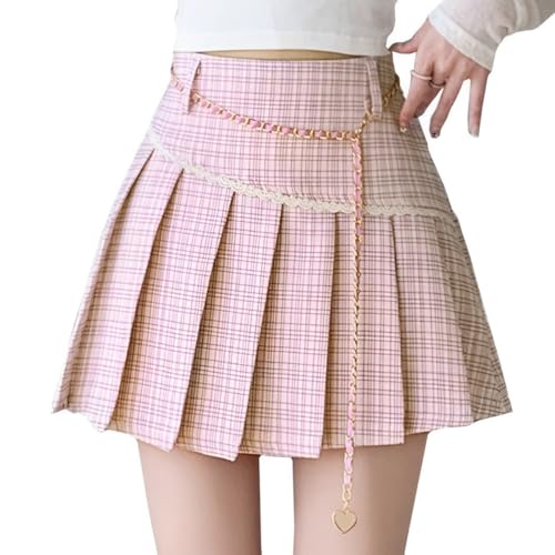【Y2K】Lapaki Paka Plaid A-pleated skirt FEOYA Black Punk Skirt Gothic Skirt High Waist Goth Mini