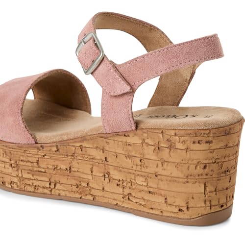 s.Oliver Damskie sandały klinowe 5-28313-44, rose, 39 EU
