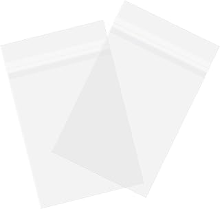 AUEAR, 5"x7" (100 Pack) Clear Plastic Sleeves - Acid Free 1.6mil Crystal Resealable Bags -Fit for 5x7 Art Prints, Photos, Cards & Envelope