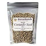 SavorSatch Coriander Seeds Whole – 6oz Resealable Pouch | Certified Kosher, Non-GMO, Aromatic Spice for Cooking, Baking, Seasoning & Indian Cuisine