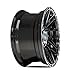 4PLAY Wheels 4PS28 22 Inch Rim Fits 6x135 & 6x139.7 22x10 Gloss Black Brushed with Tinted Clear (1)