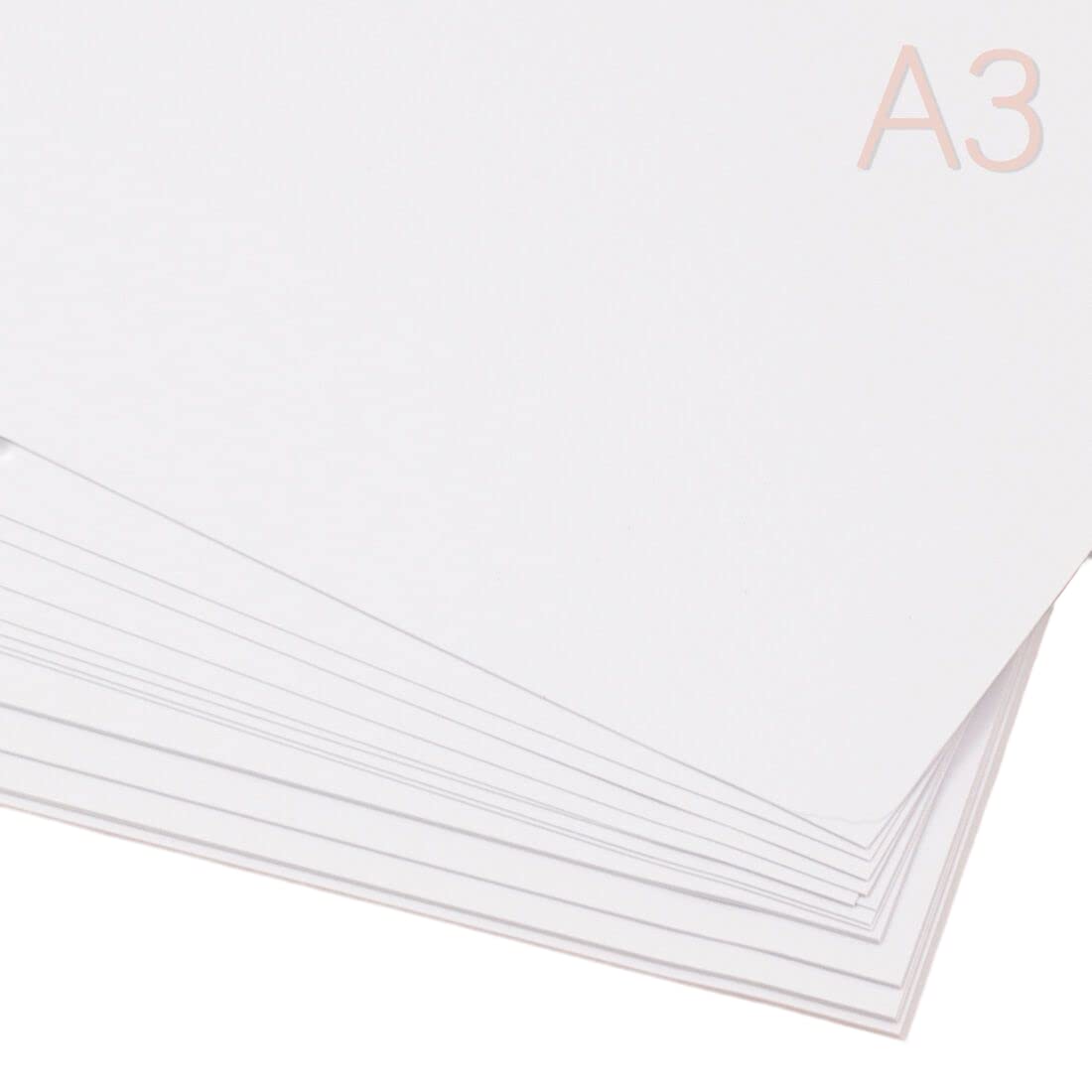 Craftelier - Pack of 25 Double Sided Cardstock | Ideal Material for Card Making, Scrapbooking and Craft Projects | Weight 250 gsm | A3 Size (29,7 cm x 42 cm) - White Colour