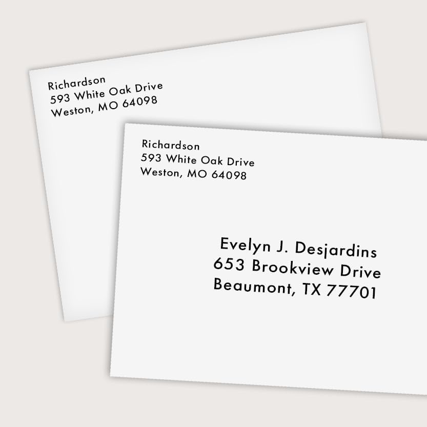 Miniatura 4 de LUXPaper Sobres de invitación con solapa de contorno A1 de 4 barras  3 58 pulgadas x 5 18 pulgadas  Blanco brillante  Texto de 70 libras  50 unidades