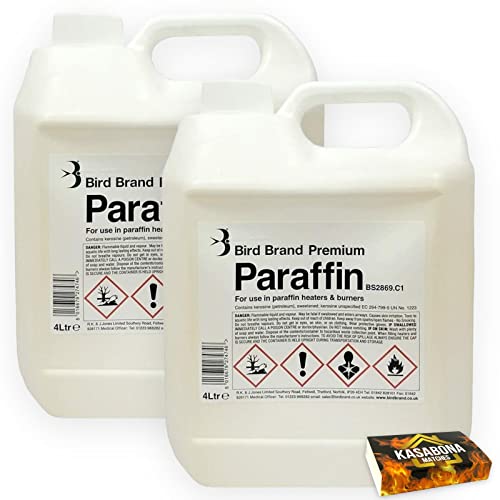 Bird Brand Premium Grade Paraffin – Paraffin Oil for Greenhouse Garden Heater Oil Burner Lamps Torches with KasaBona Safety Matches - 4L (2)