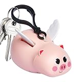 Maciun Pendentif Animal Volant Jouets - Sac à Dos Pendentif Sac à Dos | Tirez Les Ailes De Corde Pour Voler Sac À Dos Pendentif Animaux Porte-clés Pour Filles Femmes, Boîte de couleur Cochon coupole
