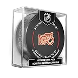 Detroit Red Wings 100th Anniversary 2025-26 Inglasco Official NHL Hockey Game Puck in Cube