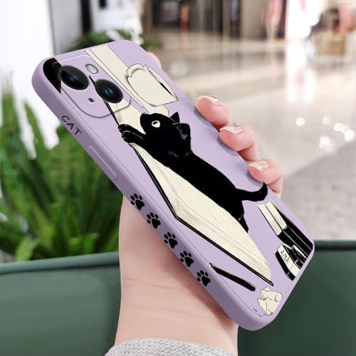 Coque iPhone 14 silicone finition douce et ajustement premium violet