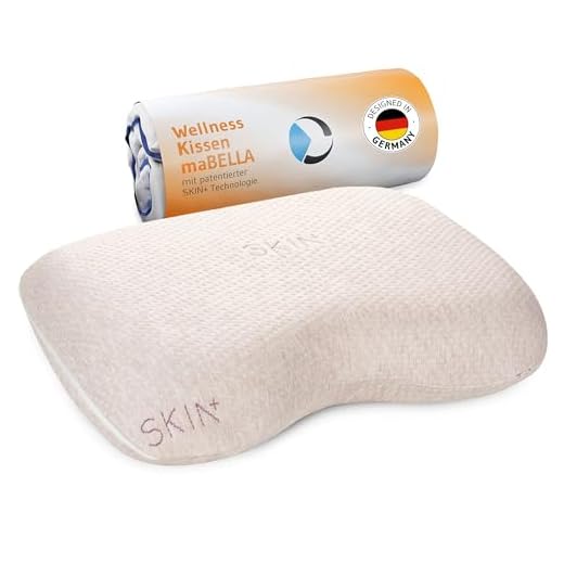 fsttm88 Memory Foam Pillow, Wimpernverlängerung Ergonomisches Spezialkissen, Schlafnackenstütze Kopfstütze(schwarz) 9 Kopfkissen maBELLA | Orthopädisches Nackenstützkissen zur Hautpflege mit Probiotika im SKIN+ Bezug/Aromatherapie dank Ylang-Ylang-Kern | Seitenschläfer-Kissen/Gesundheitskissen/HWS Nackenkissen