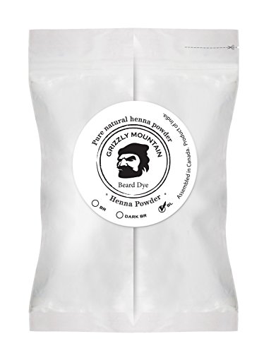 Grizzly Mountain Henna Dye for Beards (Black)