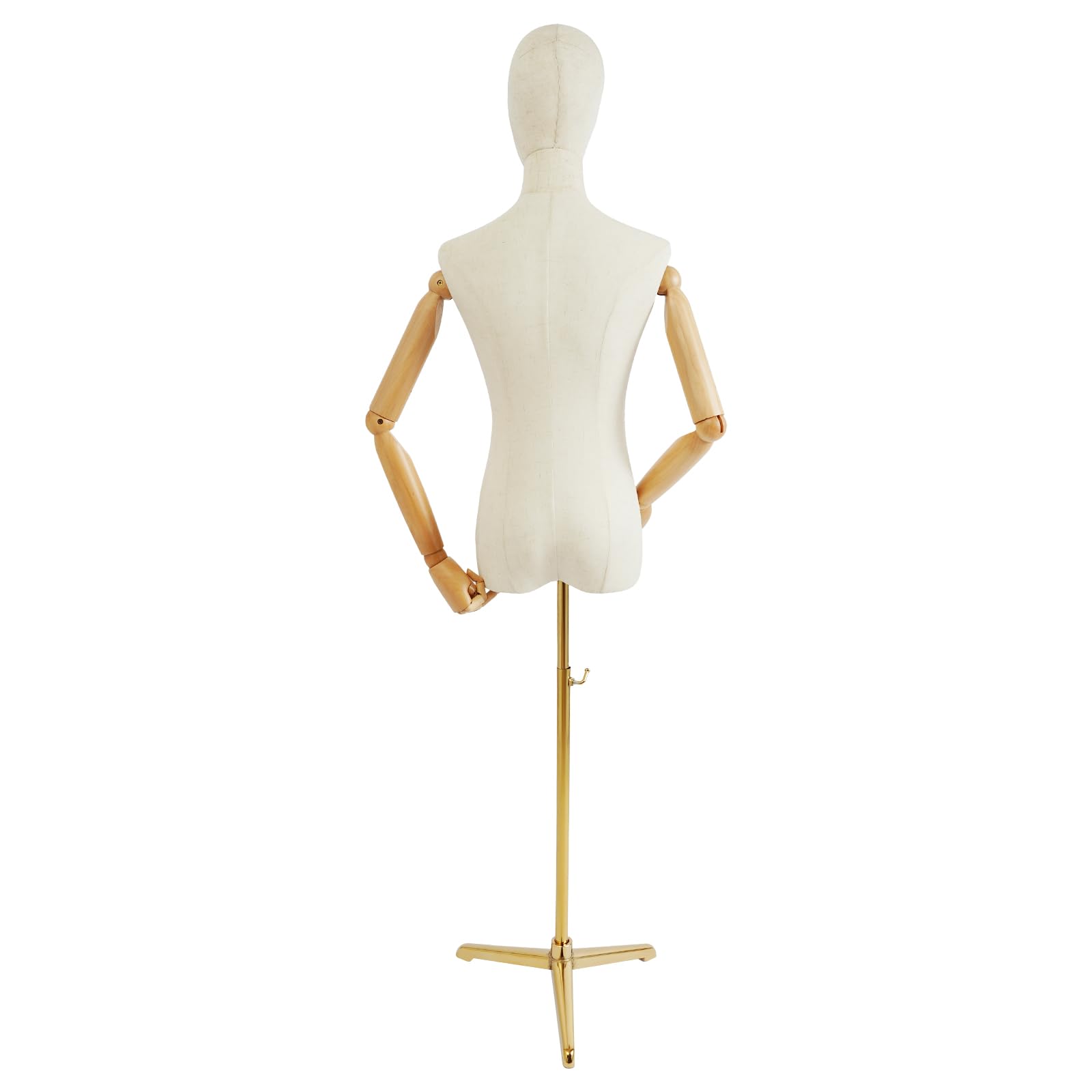 Manekin wystawowy, damski tors, manekin krawiecki, popiersie damskie, butik, manekin tekstylny, 65-120 cm, regulowany, manekin krawiecki z funkcją wtykania, do ubrań, sukni wieczorowych, biżuterii i