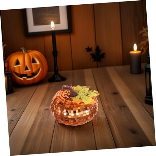 Citrouille décorative disco artificielle pour centre de table et Halloween