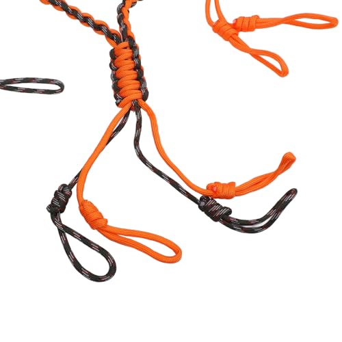 Tbest Vielseitiger Nylonhalter Lanyard, Praktisch und Sicher für Camping, Outdooraktivitäten, Wandern und tägliche Verwendung, Komfortabel und stilsicher Design (Orange)