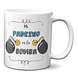  Planetacase Taza para Padrino - Mi Padrino es la Bomba - Regalo Original Familia Ceramica 330 mL