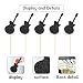Electric Guitar Cupcake Toppers Black Glitter Guitar Cake Picks, Rock and Roll Music Themed Birthday Party Decorations Music Party Rock Star Celebration Supplies for Kids - 24PCS