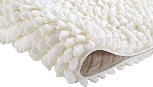 Kleine Wolke Textilgesellschaft Falbala, Combination Bath Mat, White, white, 1,105 x 90 x 4 cm