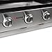 FireFriend BQ-6395 Parrilla de gas, tres quemadores, acero inoxidable, Negro, 56.5 x...