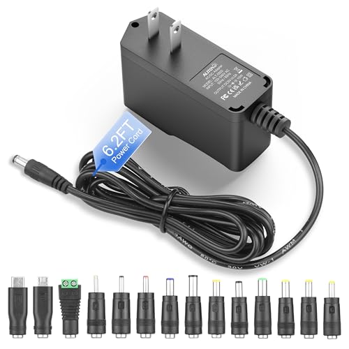 ALITOVE 5V 2A Power Supply with 14 Tips