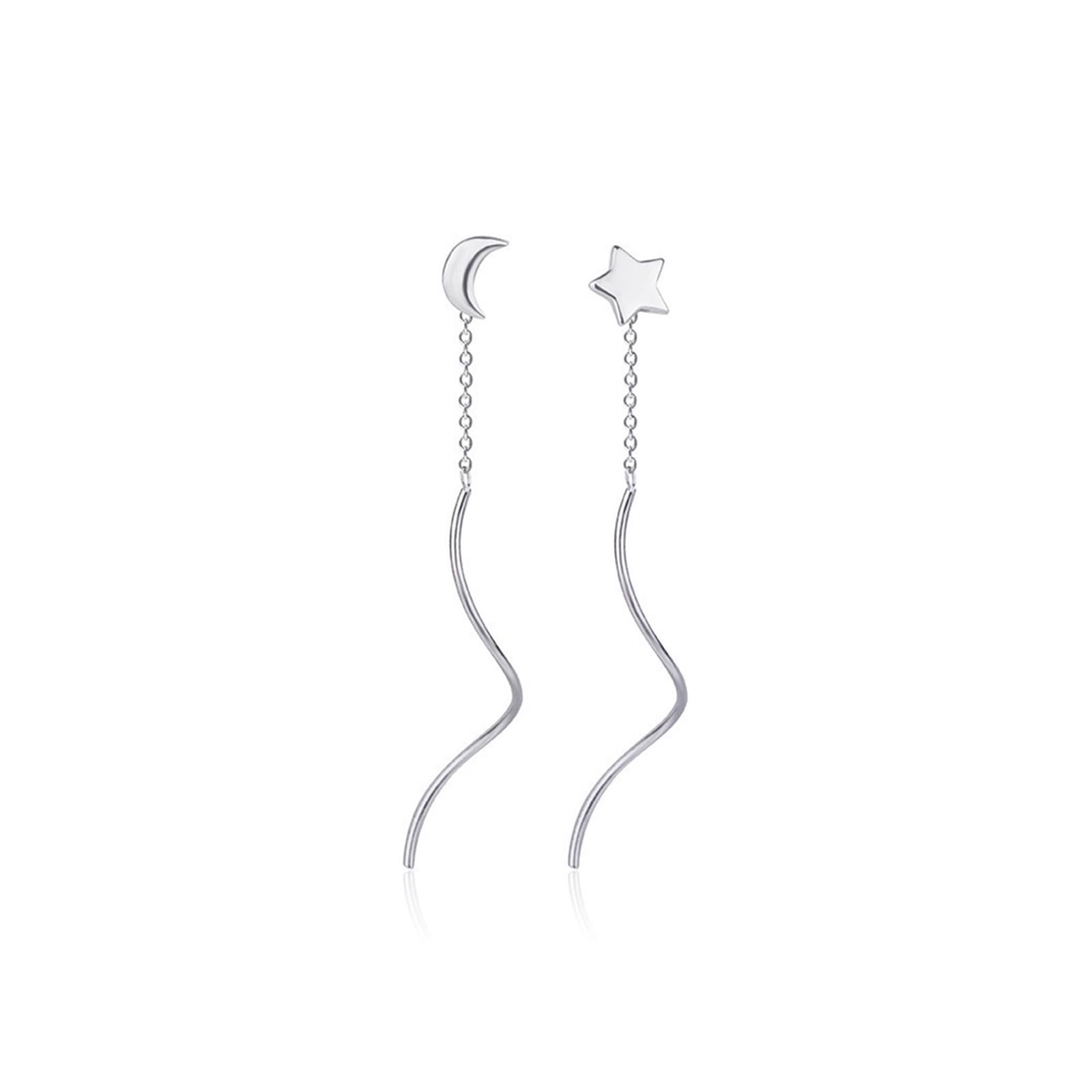 Boucles d'oreilles tendance pour femmes en acier doré chic - 3