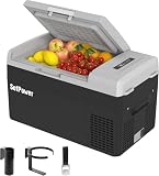 Setpower FC20 Portable 12v Refrigerator, -4℉-68℉ Fast Cooling Car Refrigerator, 20L/21Qt Car Fridge Portable Freezer with 12/24V DC and 110/240V AC, Electric Cooler (Black,1-year warranty)