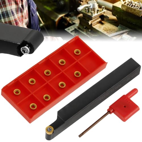 Portaherramientas para torno SRACR1212H06 con 10 insertos de carburo miniatura 3