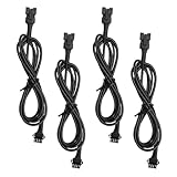 4PCS 4 Pin RGB LED Extension Cords, 60 Inch Multi-Color Neon Strip Extension Cable...