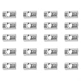 Blocco scorrevole in alluminio con molla a sfera in acciaio inox e dado filettato europeo M8 per orientamento in profili in alluminio 40x40 e 40x80, dimensioni 13x22mm (20pcs)