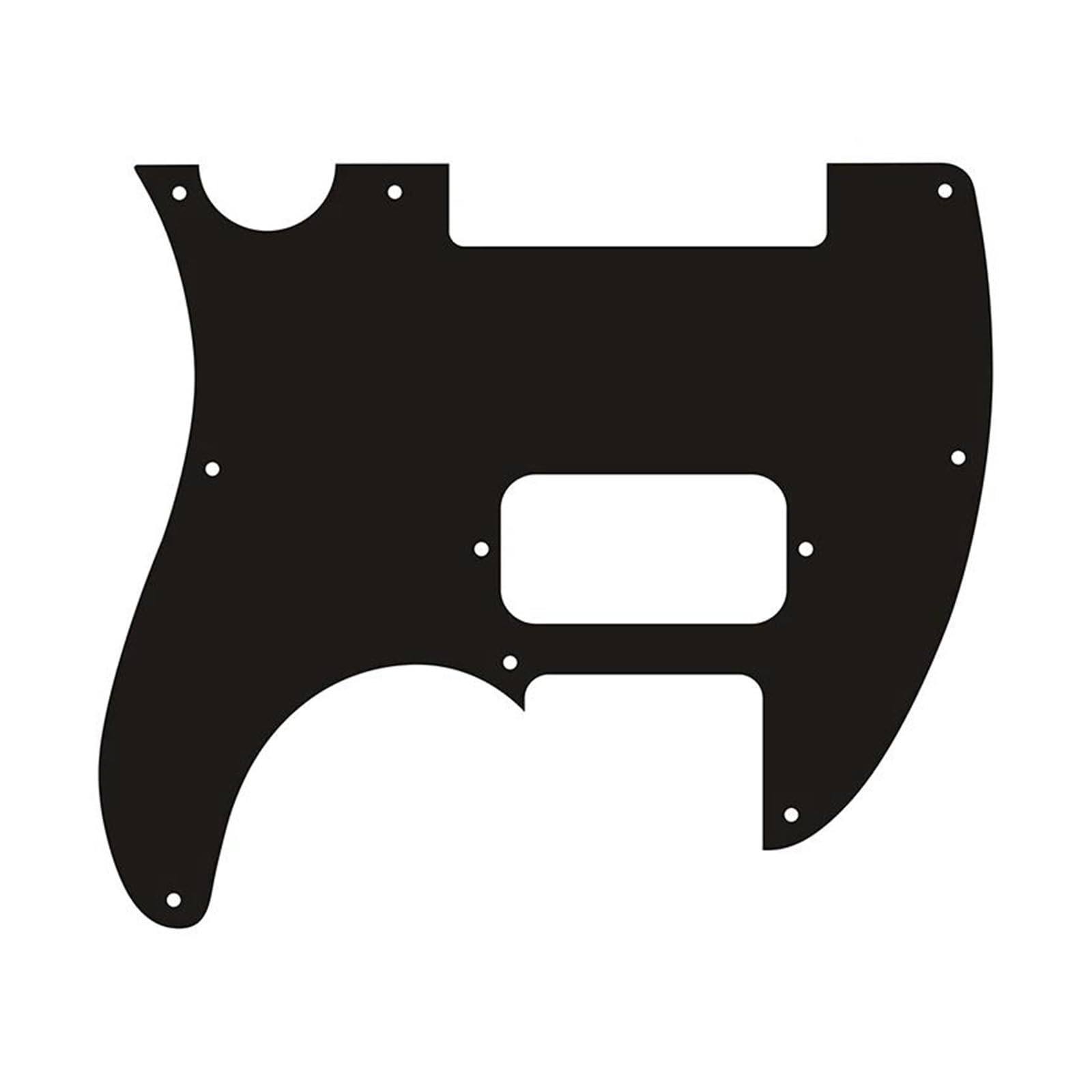 maskownica do gitary Dostosuj części do gitary leworęcznej Standard Series Pickguard Matowa czerń