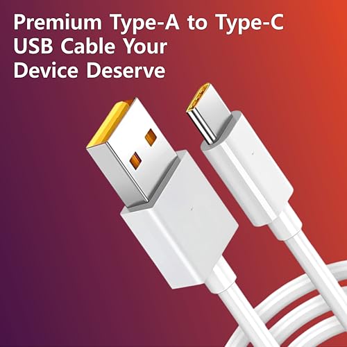 Image of YISHU 33W Type C to USB Data Cable 1 Meter | Compatible for Realme Fast Charging | VOOC Support | SuperDart Cord Narzo | SuperVooc | Original SuperFast Charging